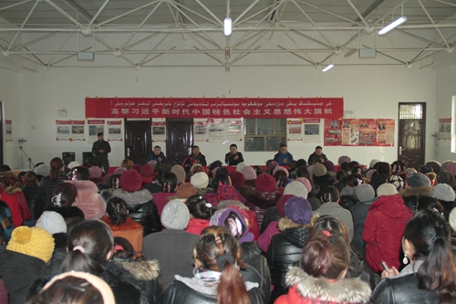 王志勇书记在村民大会上讲话